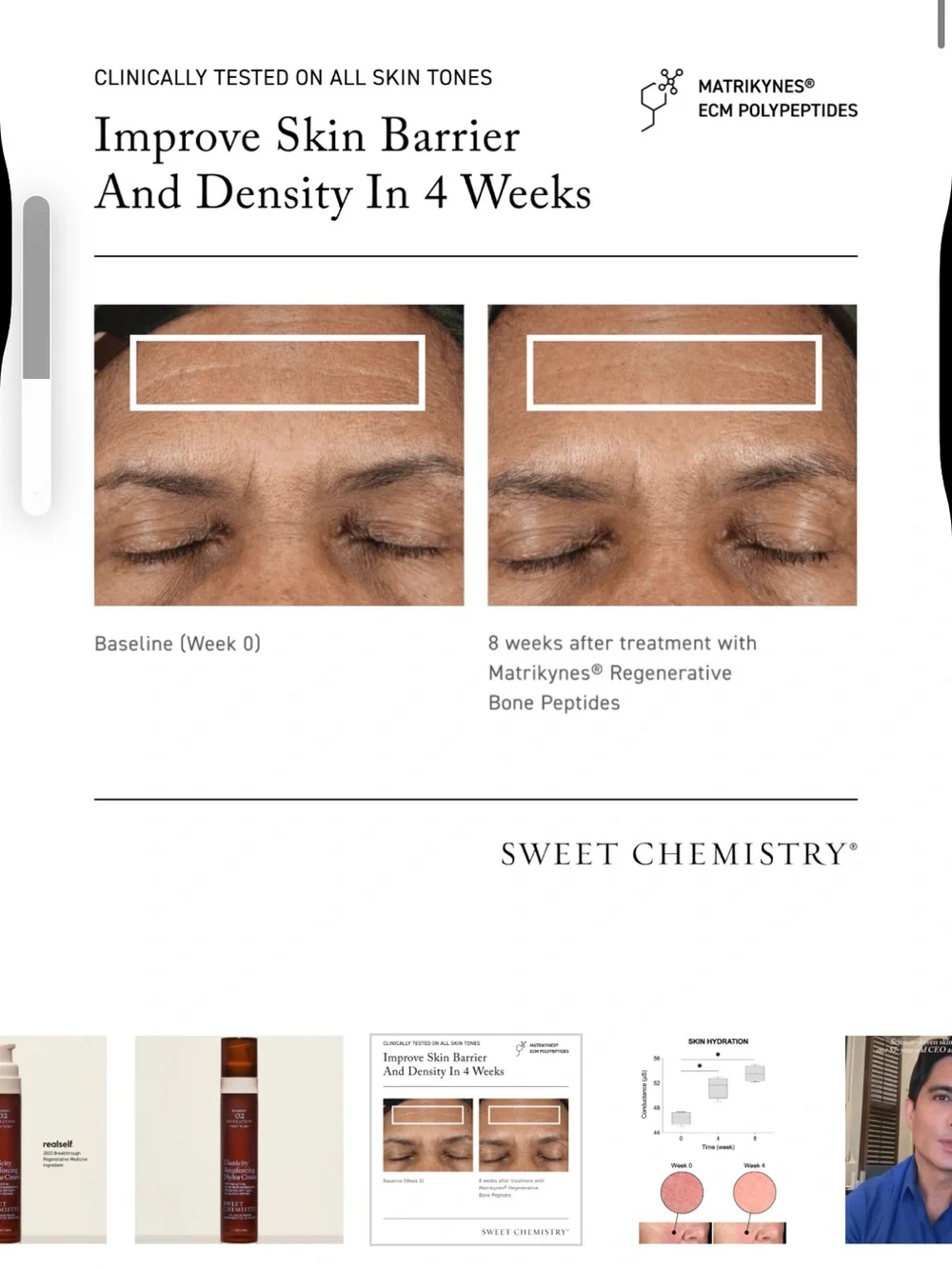 NIB Sweet Chemistry  barrier repairing hydra Serum Infusion 1.0 OZ $160